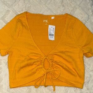 Orange Crop Top